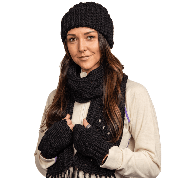 Handmade Alpaca Knit Scarf - Alpacas of Montana Handmade Alpaca Knit Scarf - Alpacas of Montana