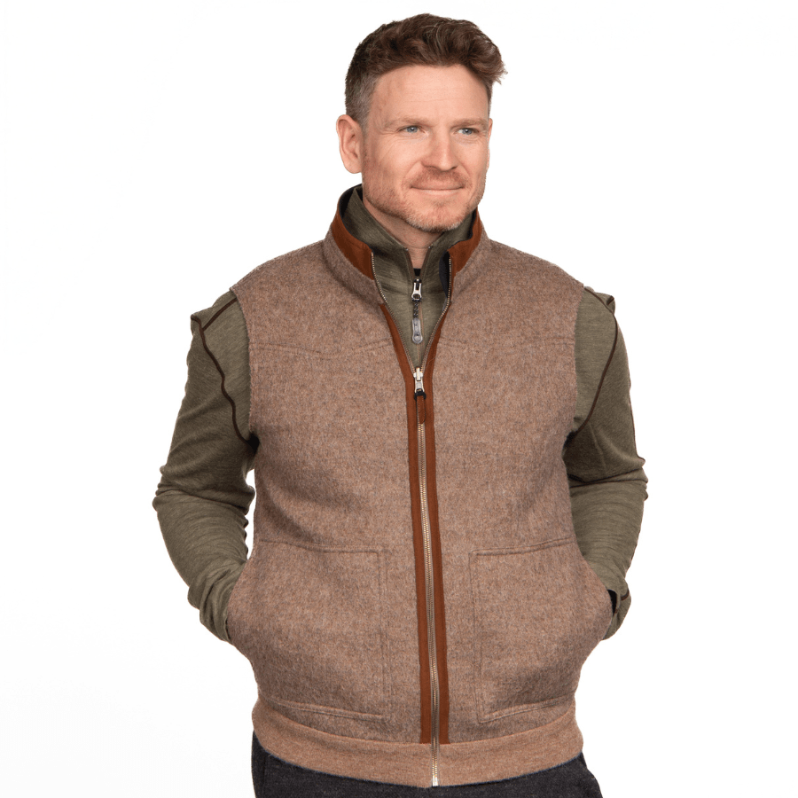 Men's All-Seasons Reversible Alpaca Vest – Alpacas of Montana