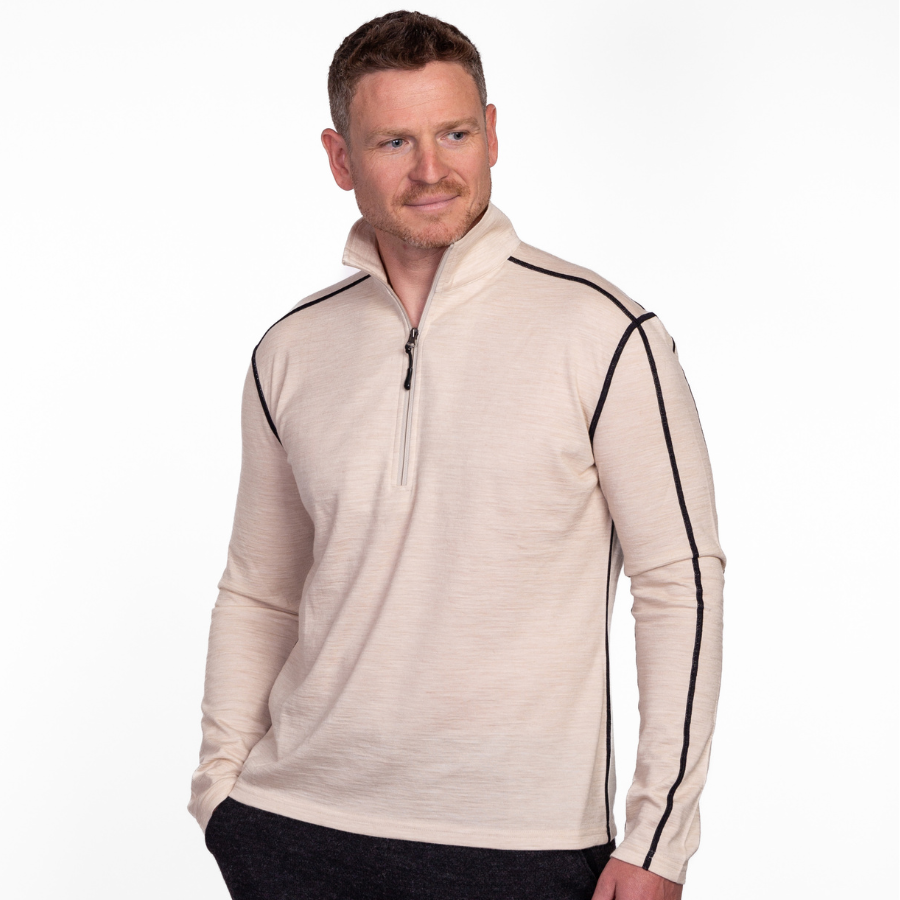 mie ajunar alpaca half coat 韓国 Men's Alpaca Base Layer Quarter Zip – Alpacas of Montana