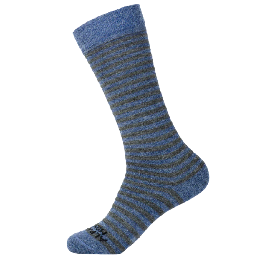 Mid-Calf Alpaca Striped Socks