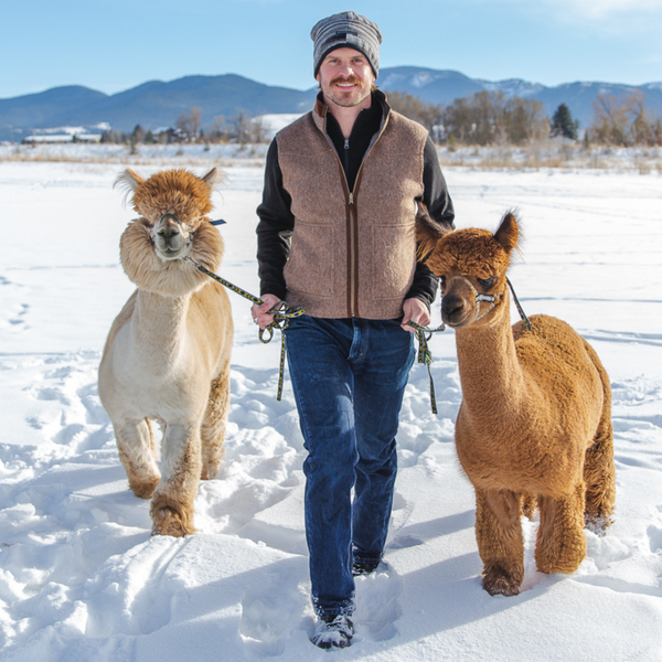 Men's All-Seasons Reversible Vest - Alpacas of Montana