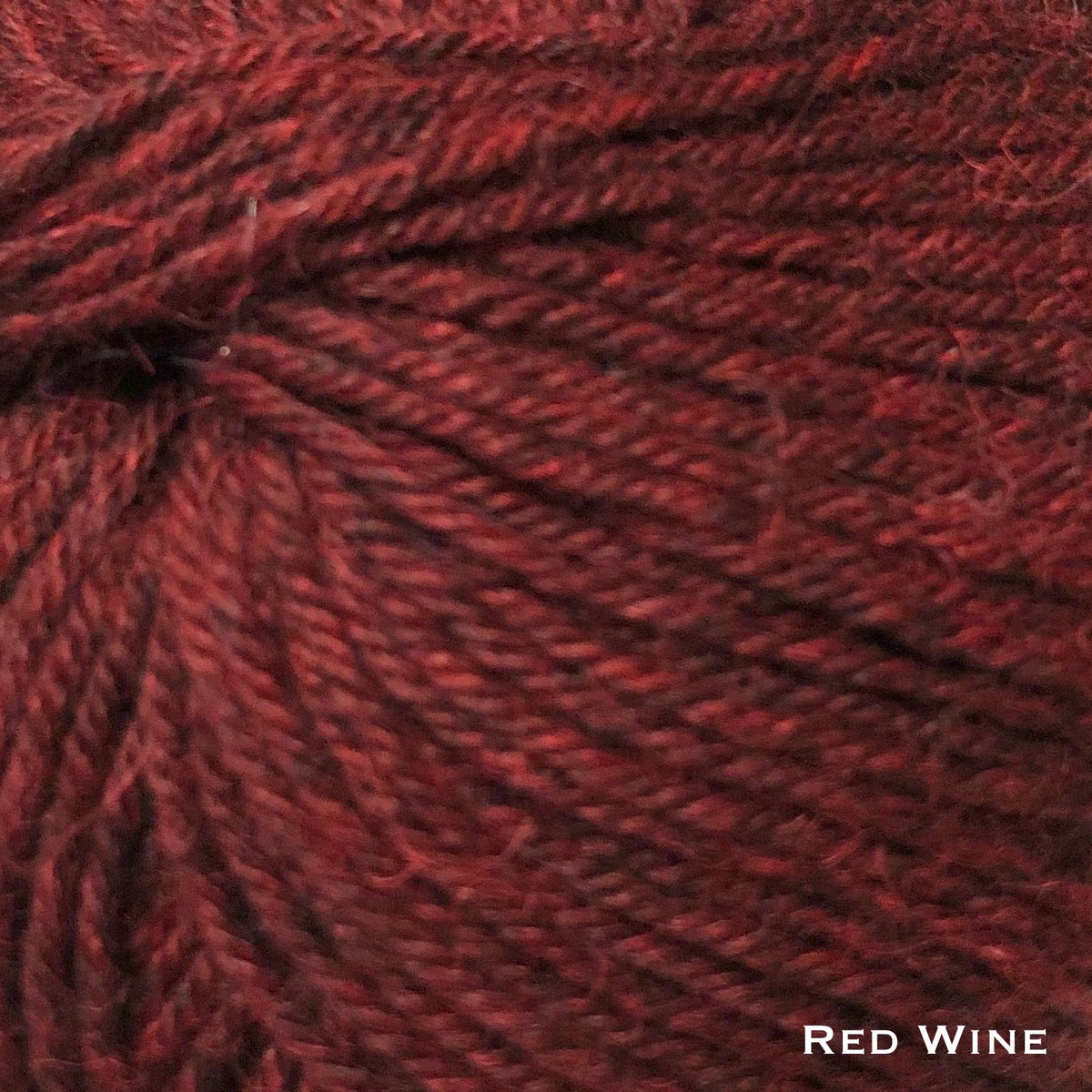 dark Red wine alpaca wool yarn for crochet and knitting sport weight