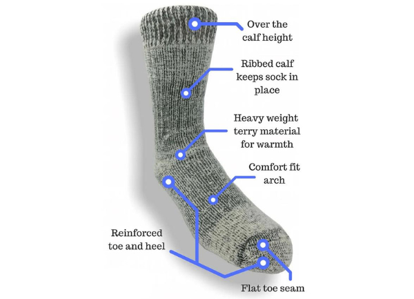 Warm Arctic Over-the-Calf Alpaca Boot Socks - with Video