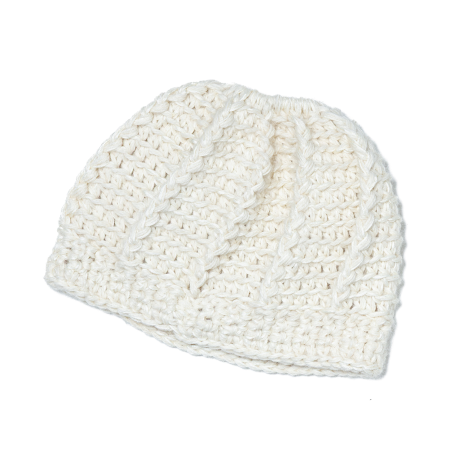 Handmade Alpaca Ponytail Hat