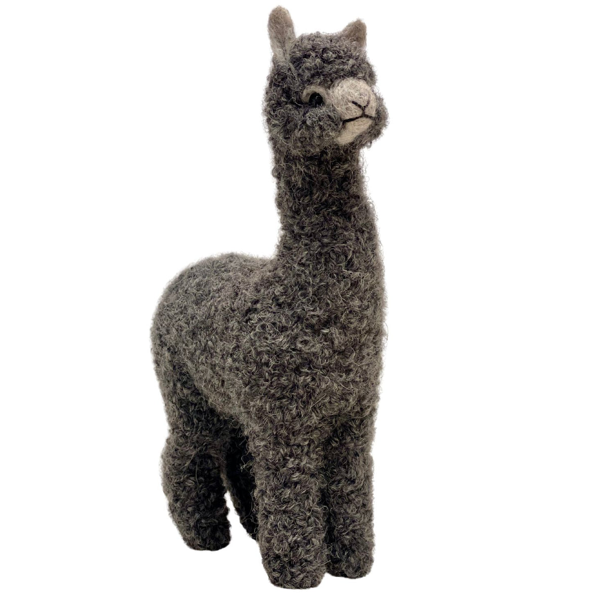 Gray alpaca ornament figure tall