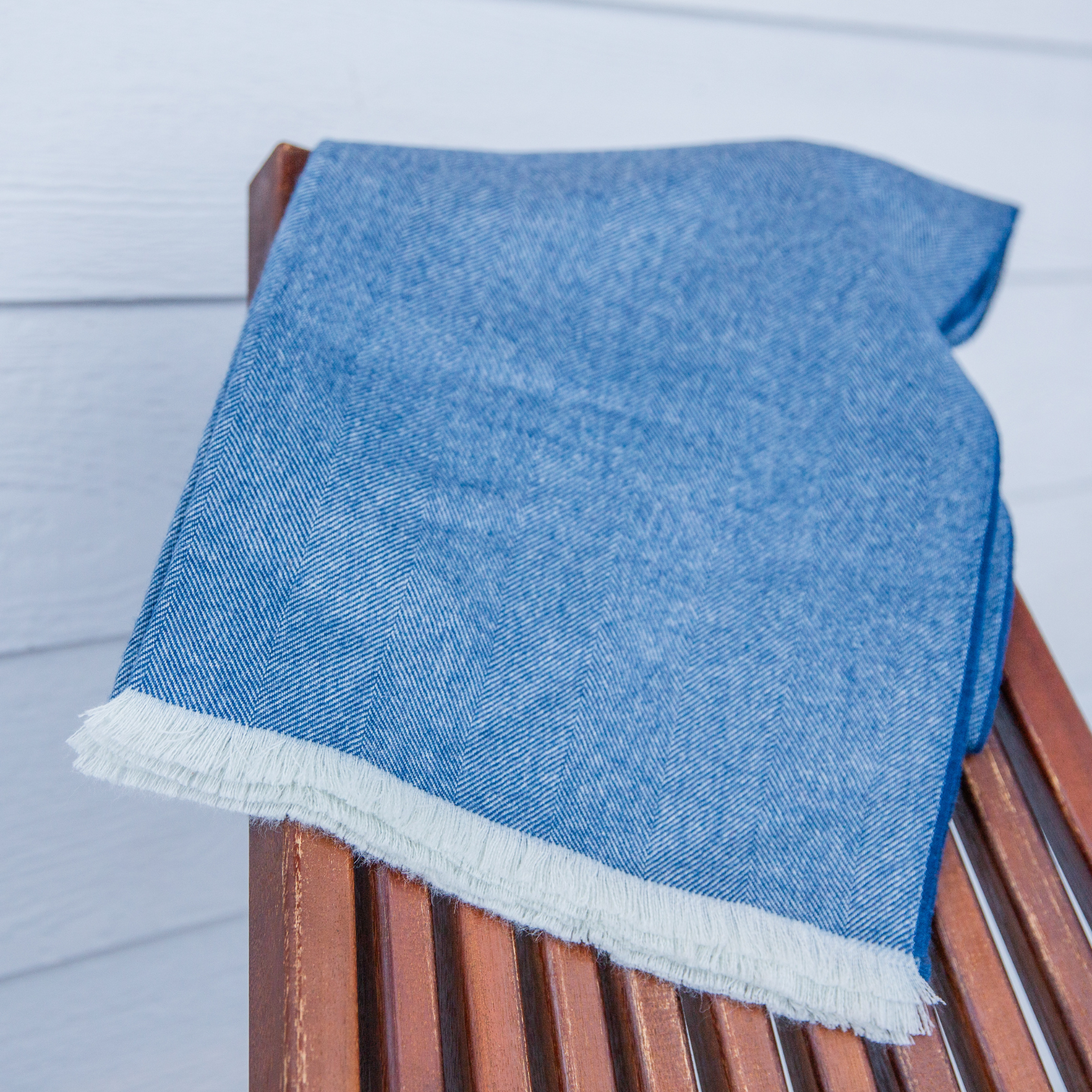 Soft Alpaca Dark Blue Throw Blanket