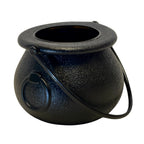 Small black witch cauldron decoration, 2 inches