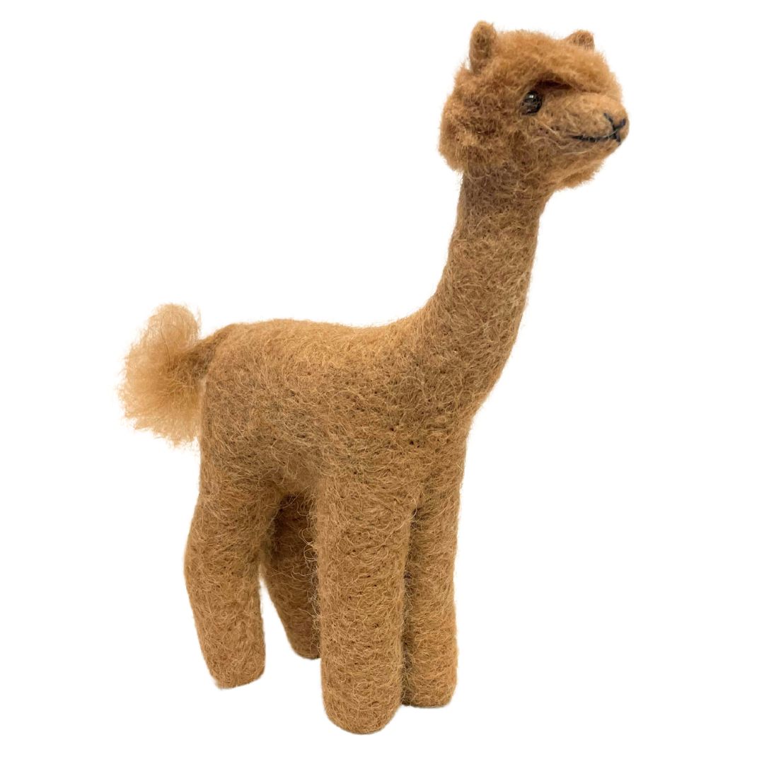 alpaca figure of shorn fawn ornament