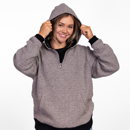 Heavyweight wool hoodie sales