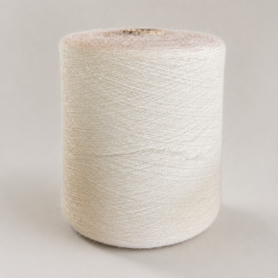 White Alpaca & Lyocell Superfine Yarn Cone