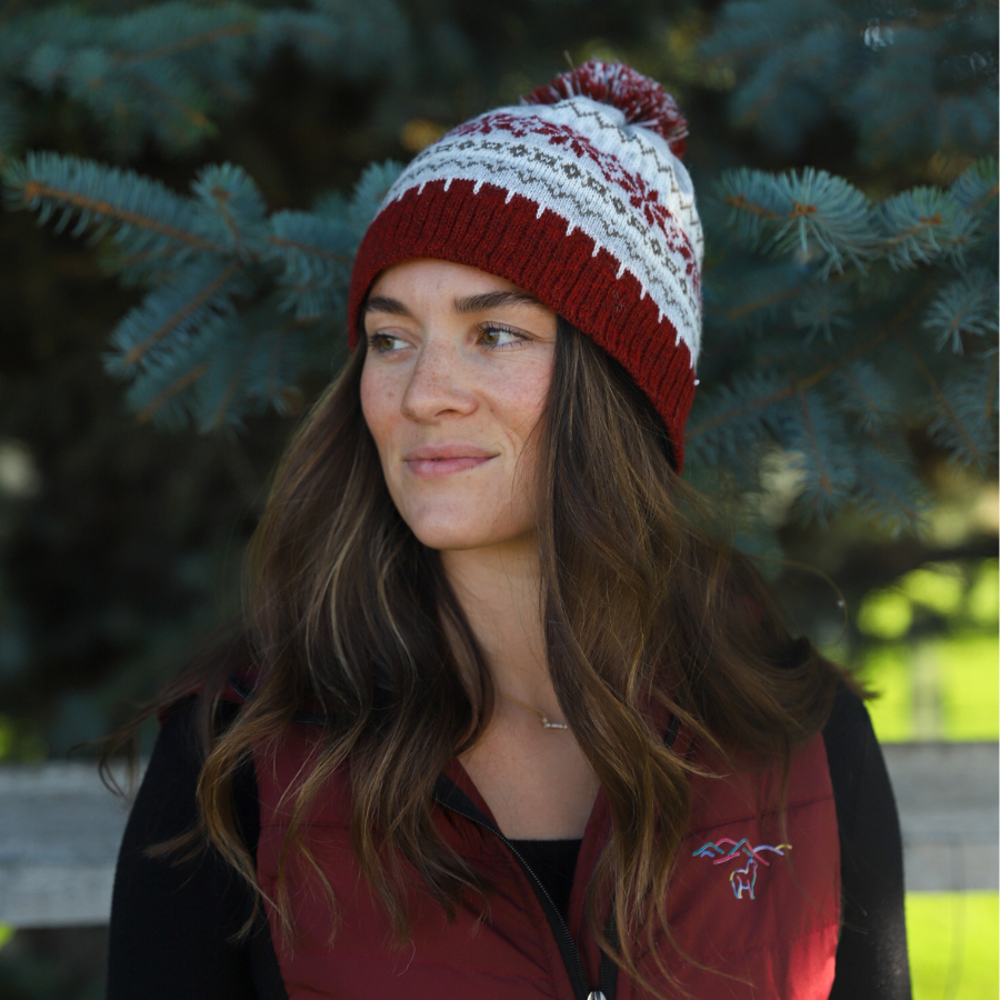 Andean Alpaca Snowflake Hat