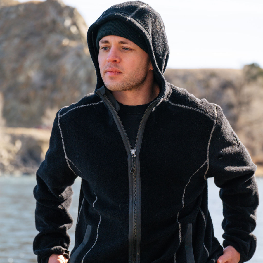 Unisex Alpaca Fleece Zip-Up