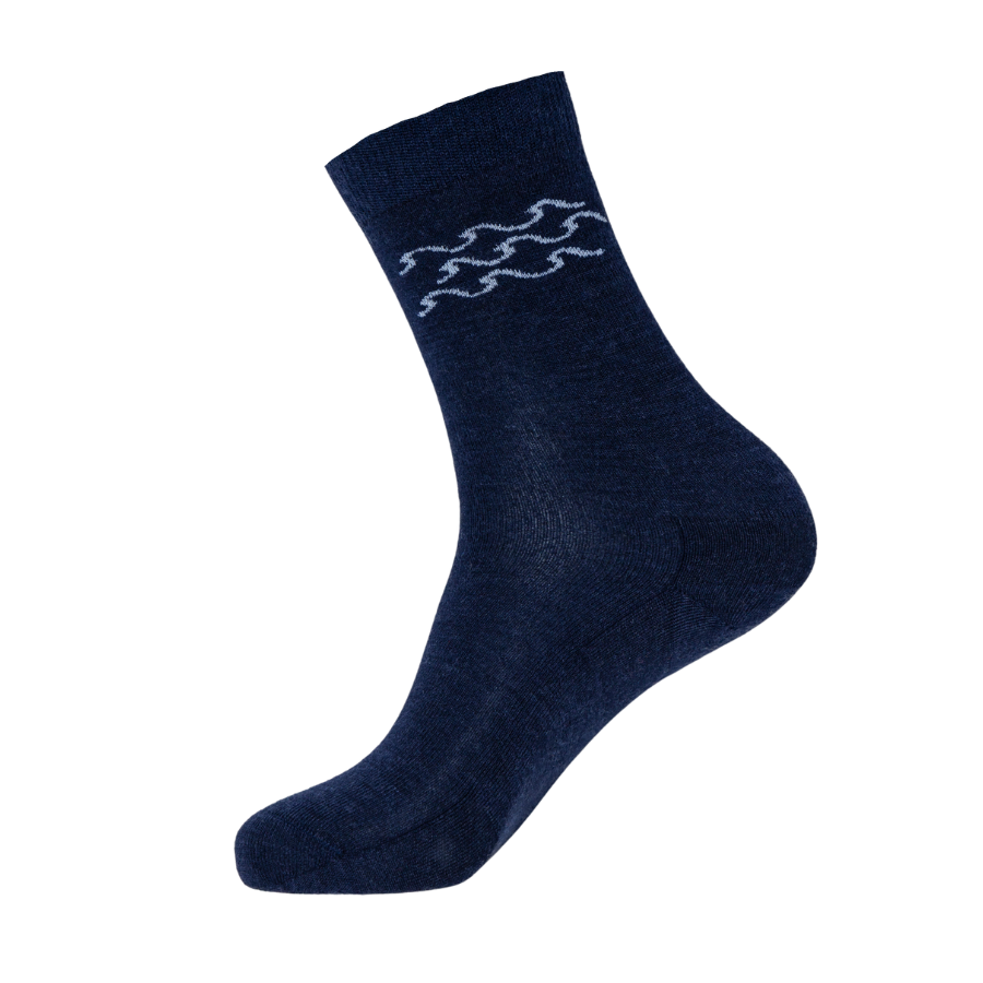 Wave Alpaca Dress Sock