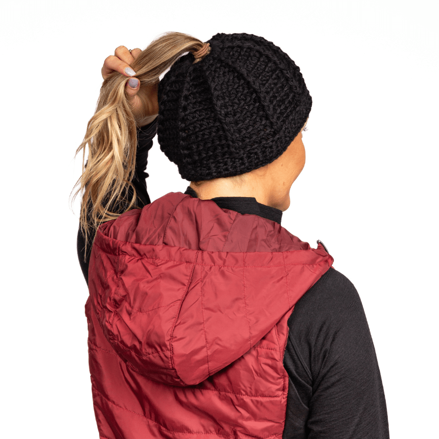 Handmade Alpaca Ponytail Hat