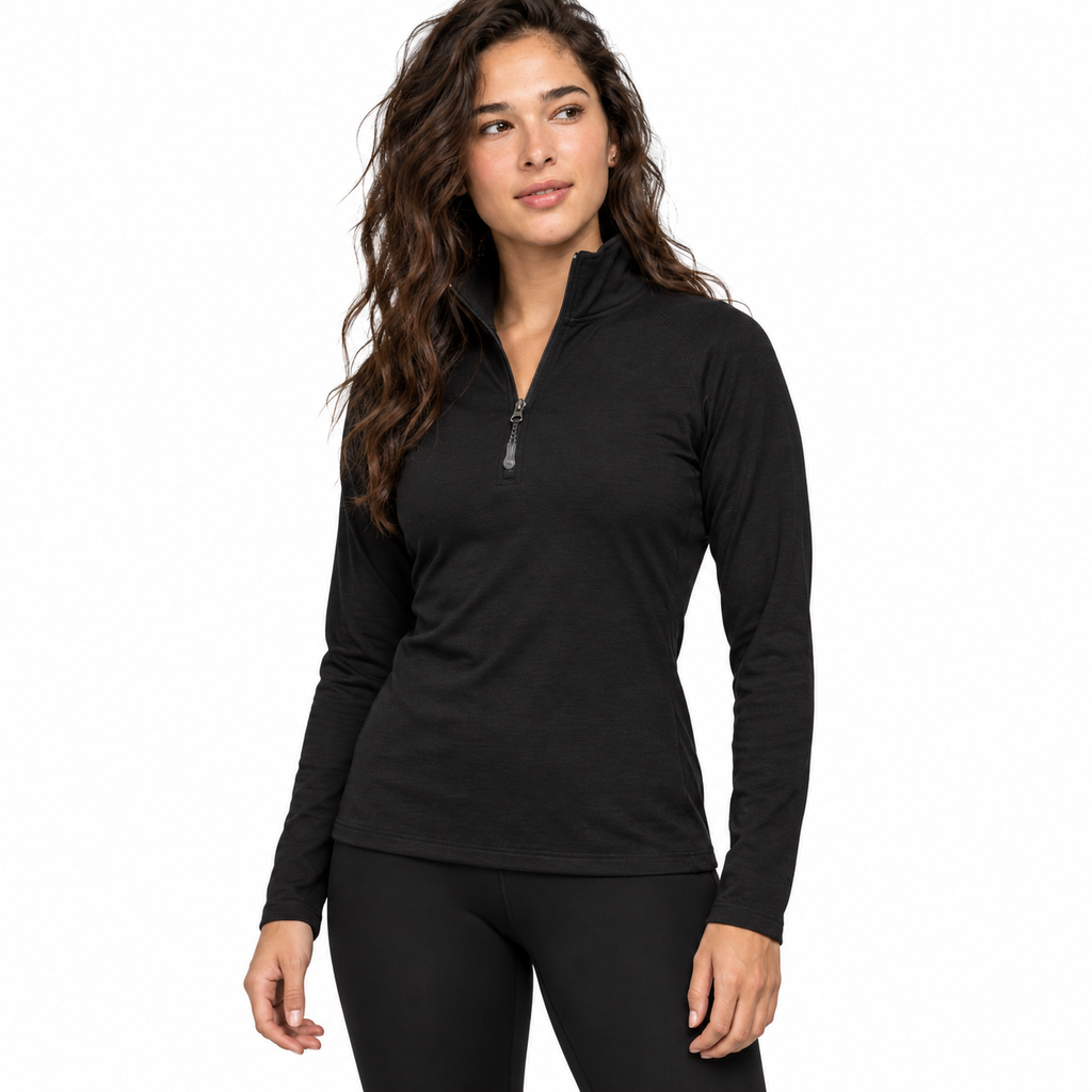 Women's Alpaca Base Layer Quarter Zip