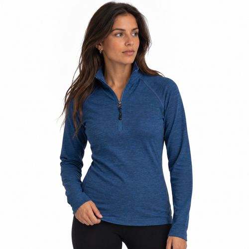 Women's Alpaca Base Layer Quarter Zip