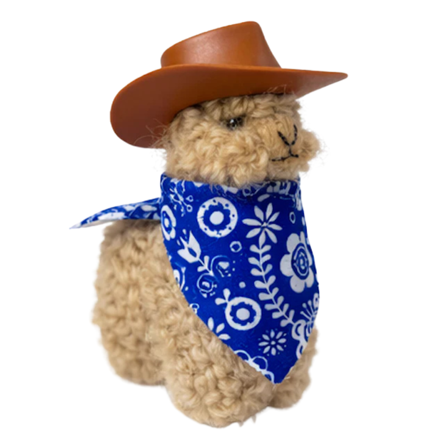 Cowboy & Cowgirl Alpaca Figurine