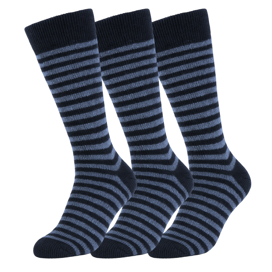 Mid-Calf Alpaca Striped Socks