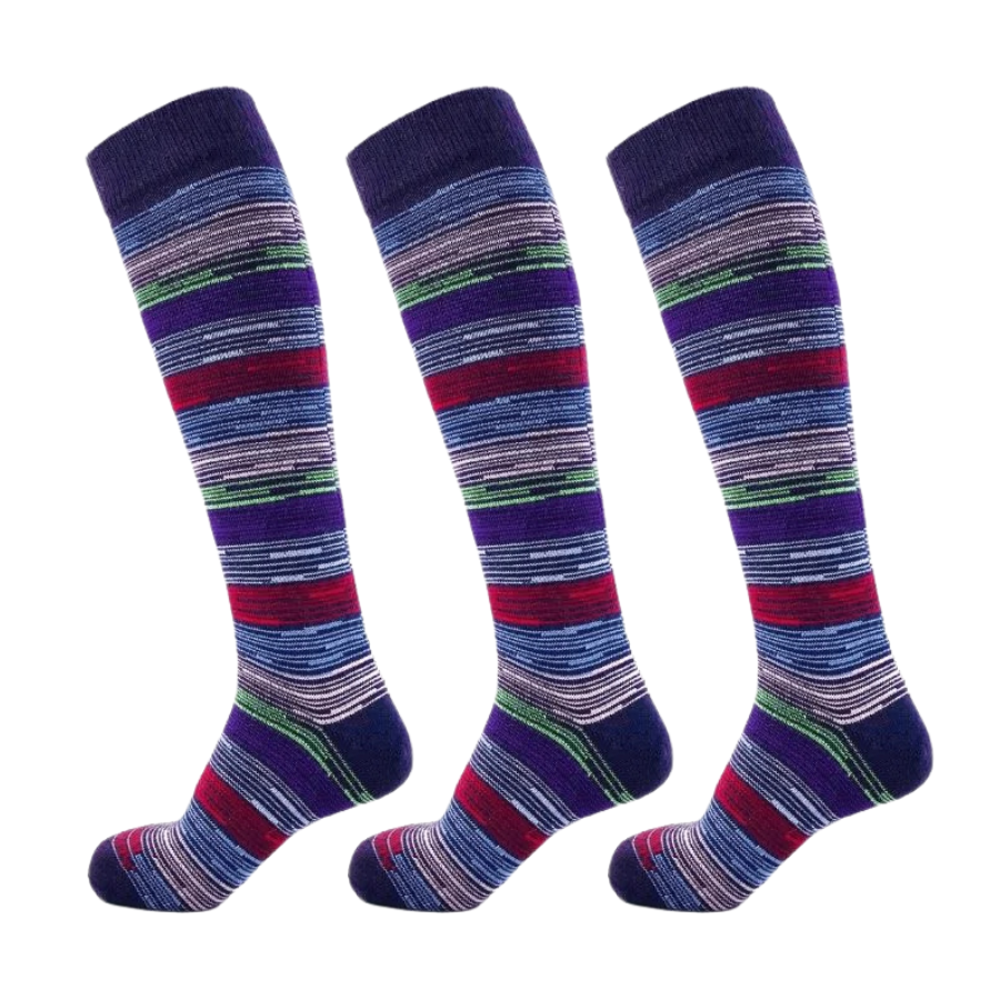 Striped Knee-High Socks