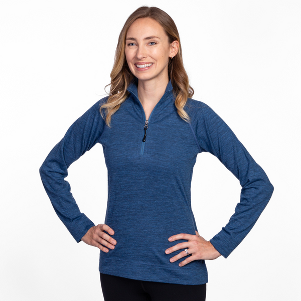 Women's Alpaca Base Layer Quarter Zip - Alpacas of Montana