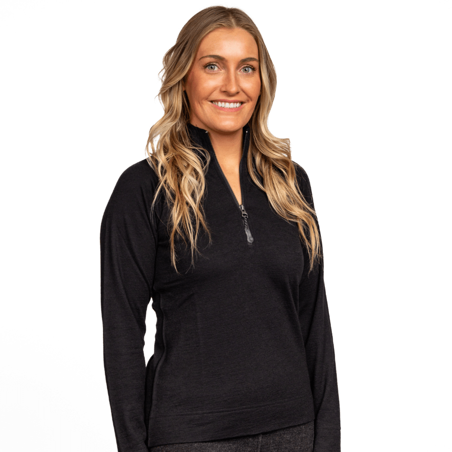 Women&#39;s Alpaca Base Layer Quarter Zip