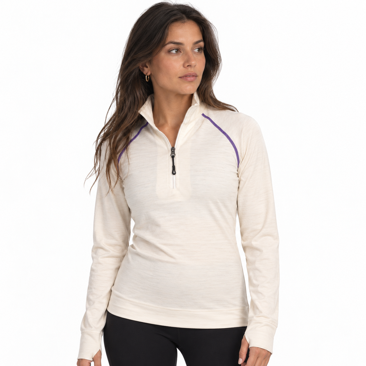 Women's Alpaca Base Layer Quarter Zip