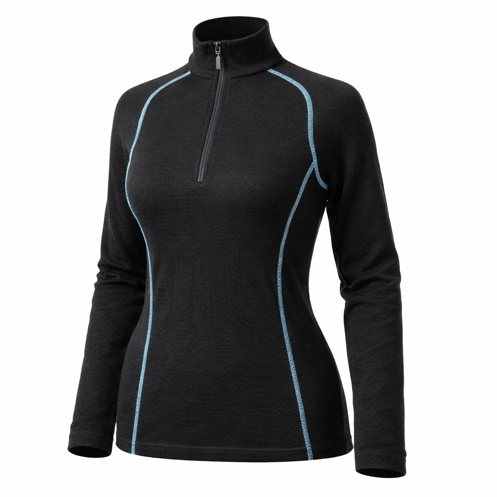Women's Mid-Layer Quarter-Zip Alpaca Pullover – Alpacas of Montana Women's Mid-Layer Quarter-Zip Alpaca Pullover – Alpacas of Montana