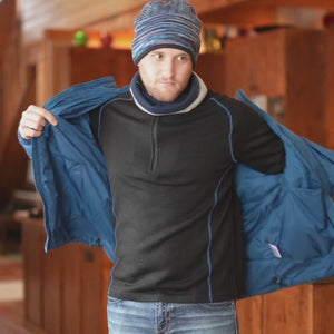 A product video of the Alpacas of Montana men's tempest lite jacket