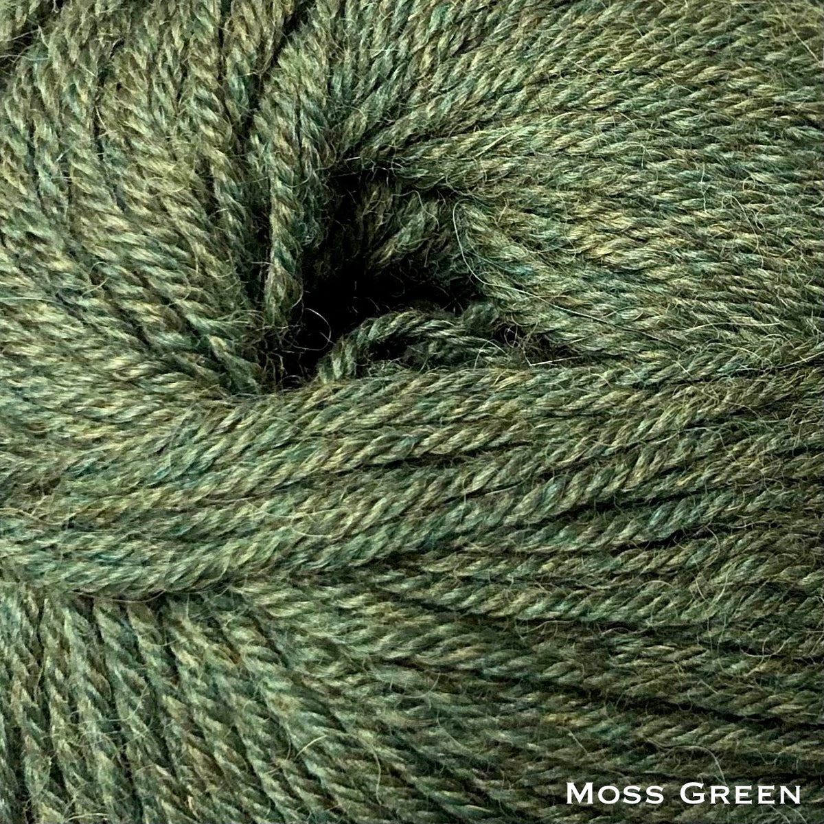 mossy green alpaca yarn