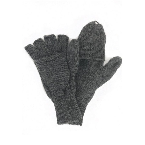 Lightweight Alpaca Gloves Flip Mittens - Alpacas of Montana