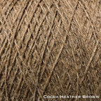 cocoa heather brown sport weight alpaca wool yarn for knitting and crochet